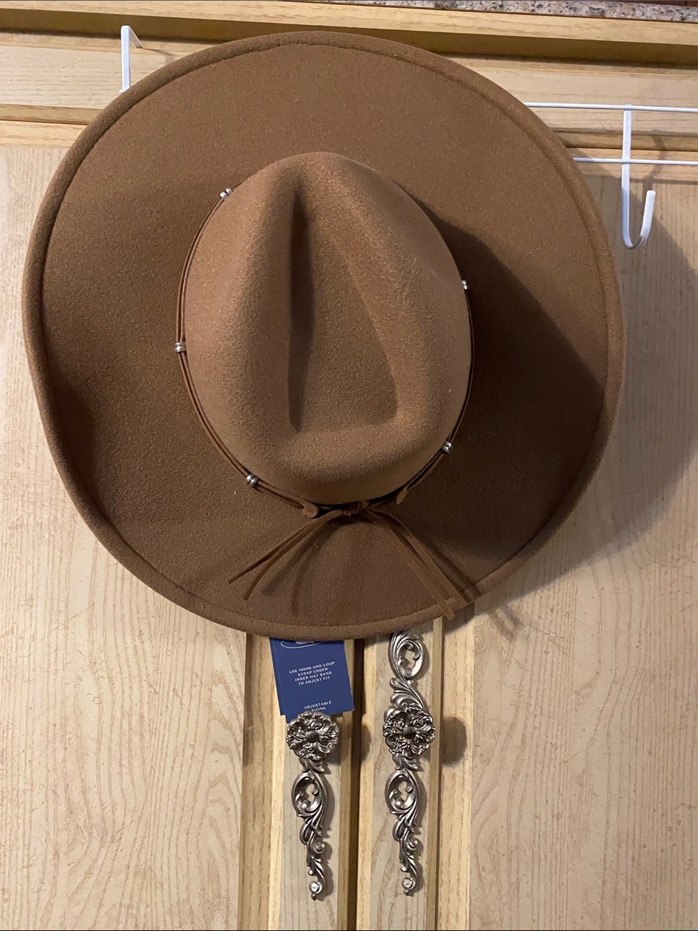 Universal Thread Brown Wide Brim Wool Felt Fedora Hat
